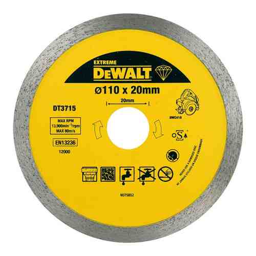 Алмазный диск для плиткореза Dewalt DT 3715 арт. 685067