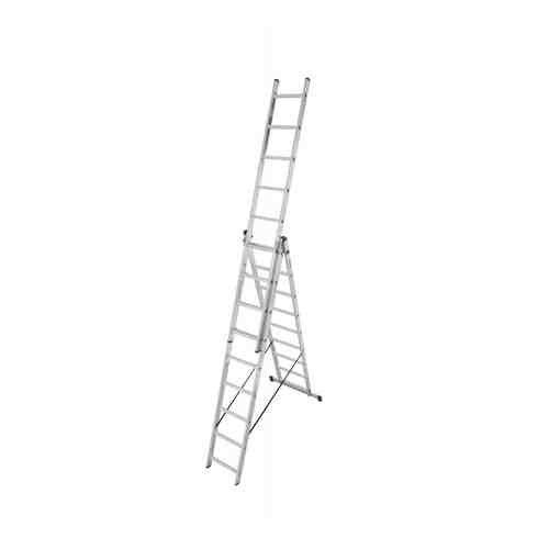 Алюминиевая трехсекционная лестница Krause Corda 3х9 арт. 92798