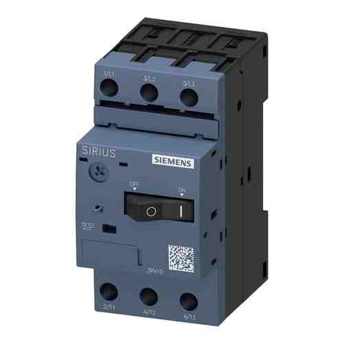 Автоматический выключатель для защиты электродвигателя Siemens 3RV10110KA10 арт. 2128663