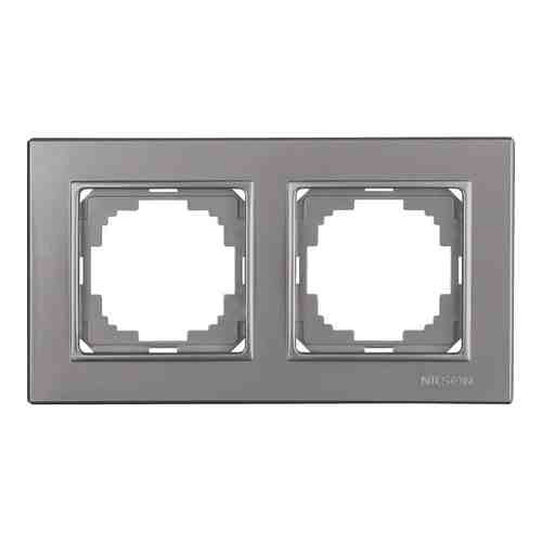 Двухместная рамка Nilson Alegra metallic арт. 1413975