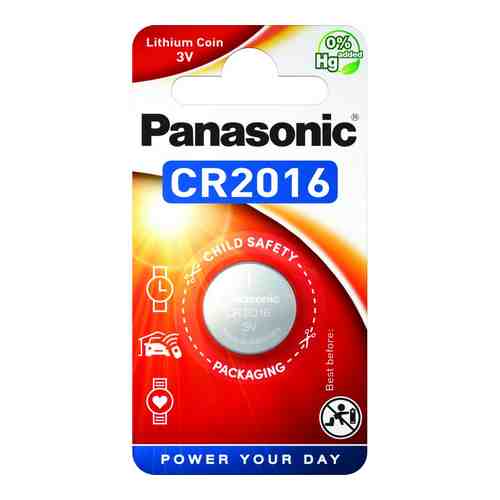 Элемент питания Panasonic Power Cells CR2016 B1 арт. 1782489