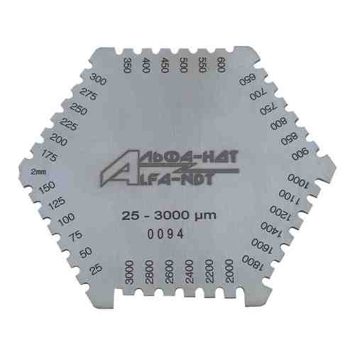 Измерительная гребенка толщины мокрого слоя краски АЛЬФА-НДТ 25-3000 арт. 1342543