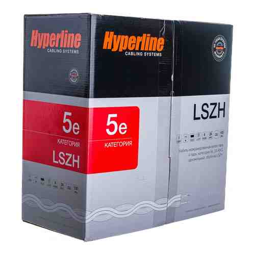 Кабель Hyperline UUTP4-C5E-S24-IN-LSZH-OR арт. 763538