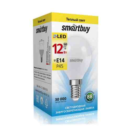 Лампа Smartbuy SBL-P45-12-30K-E14 арт. 1572064
