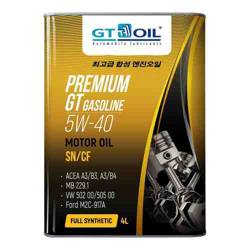 Масло GT OIL Premium Gasoline SAE 5W-40 API SN/CF арт. 1114603