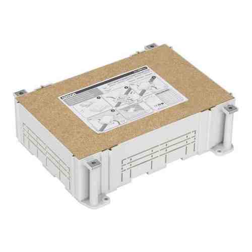 Монтажная коробка под люк в пол Simon на 4 S-модуля, в бетон, глубина 80-130 мм, пластик арт. 1649341