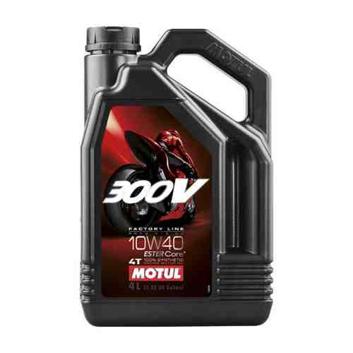 Моторное масло для мотоциклов MOTUL 300 V 4T FL Road Racing SAE 10W40 арт. 1084271