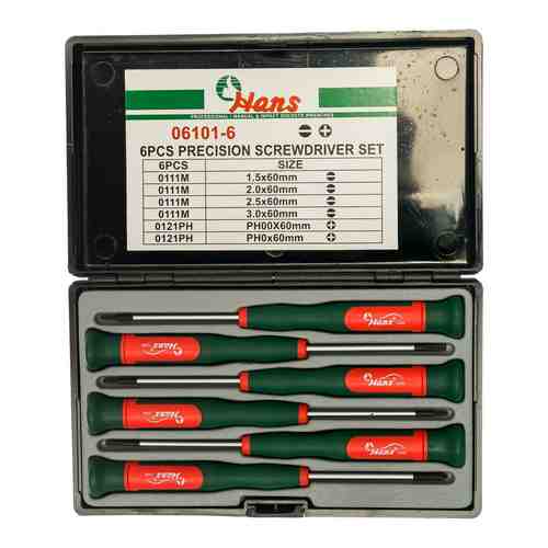 Набор отверток для точной механики HANS 06101-6 арт. 817617