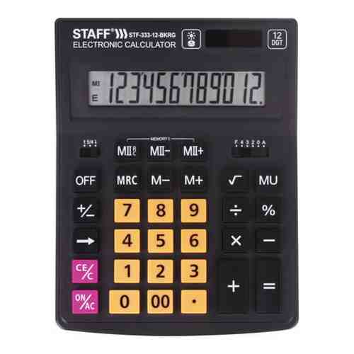Настольный калькулятор Staff PLUS STF-333-BKRG арт. 1625000