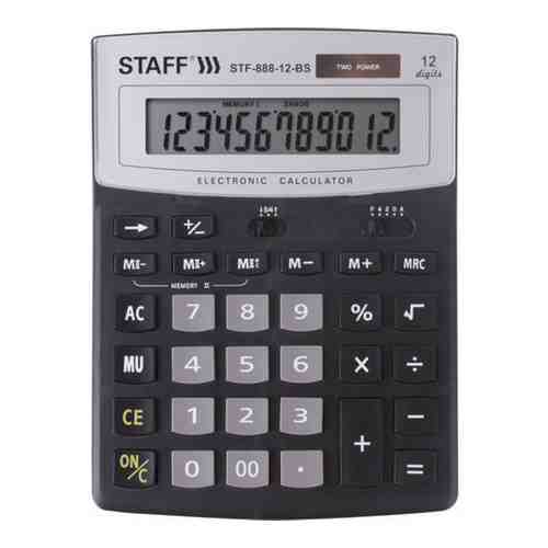 Настольный калькулятор Staff STF-888-12-BS арт. 1604561