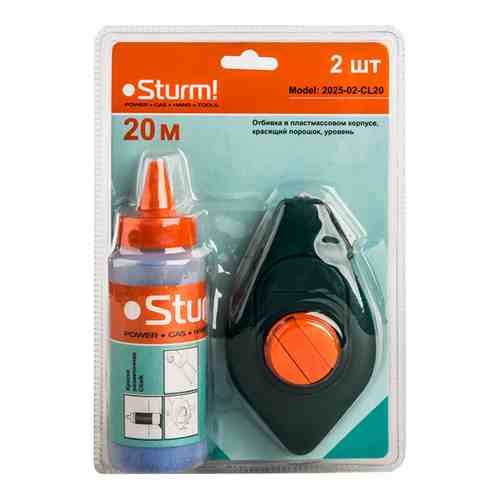 Отбивной шнур Sturm 2025-02-CL20 арт. 945770