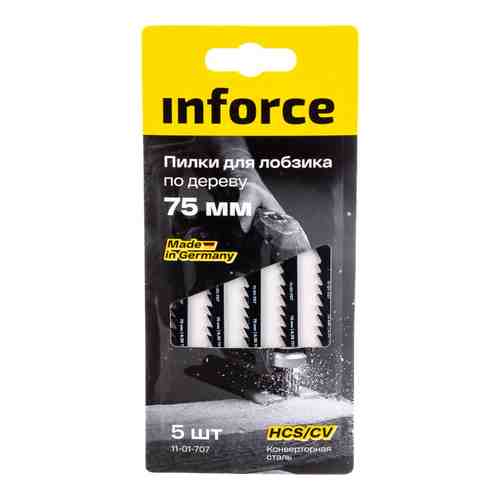 Пилки по дереву для лобзика Inforce 11-01-707 арт. 2058529