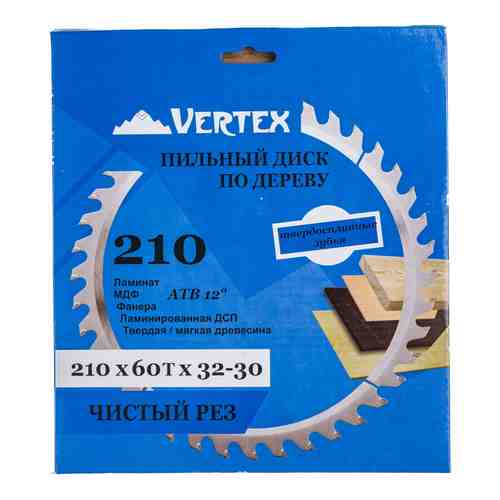 Пильный диск по дереву vertextools 210-60-32 арт. 1660650