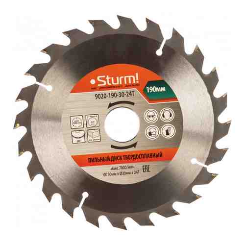 Пильный диск Sturm 9020-190-30-24T арт. 768646