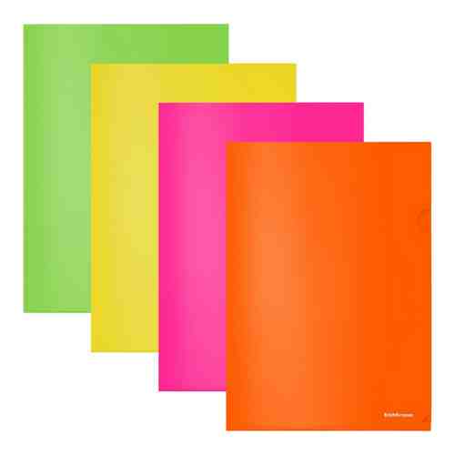 Пластиковая папка-уголок ErichKrause Glossy Neon арт. 2030406