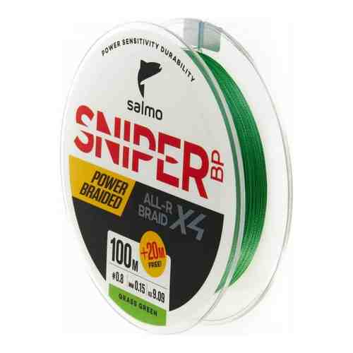 Плетеная леска Salmo Sniper BP ALL R BRAID х4 Grass Green 120/015 арт. 1772650