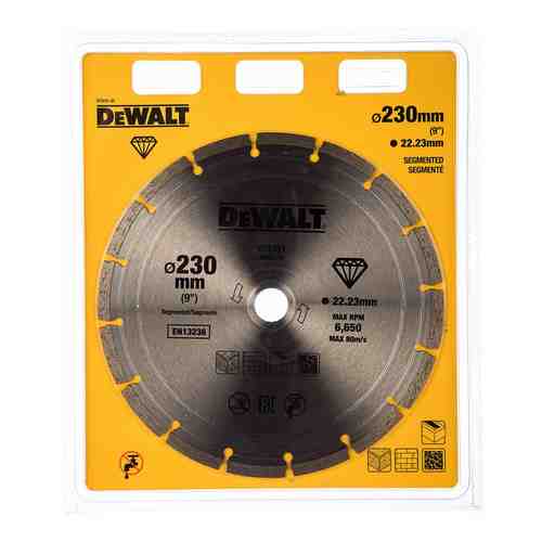 Сегментированный алмазный диск по стройматериалам Dewalt DT 3731 арт. 515332