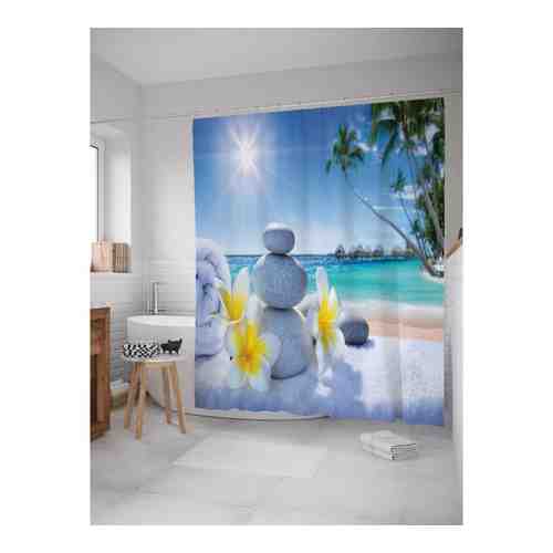 Шторка-занавеска для ванной JOYARTY Мягкий пляж арт. 1677533