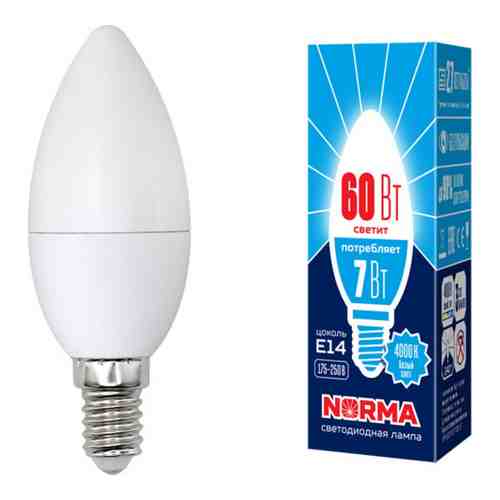 Светодиодная лампа Volpe LED-C37-7W/NW/E14/FR/NR арт. 1075383