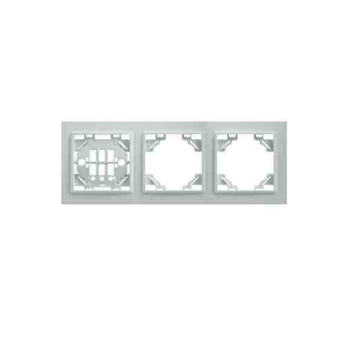 Трехместная горизонтальная рамка STEKKER PFR00-9003-01 Эрна арт. 1310937