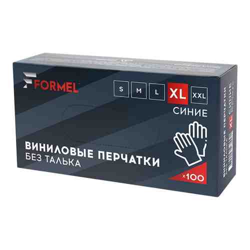 Виниловые перчатки Formel FM-GL-VYN-B-XL арт. 2445142